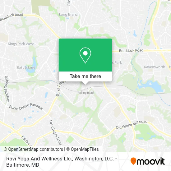 Ravi Yoga And Wellness Llc. map