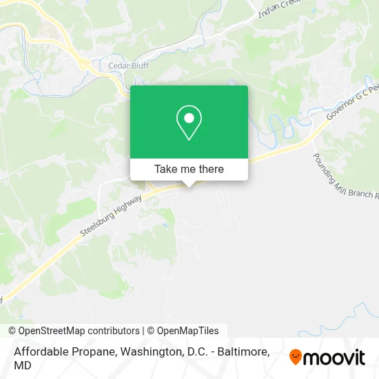 Affordable Propane map