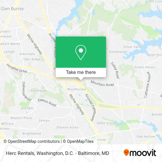 Herc Rentals map