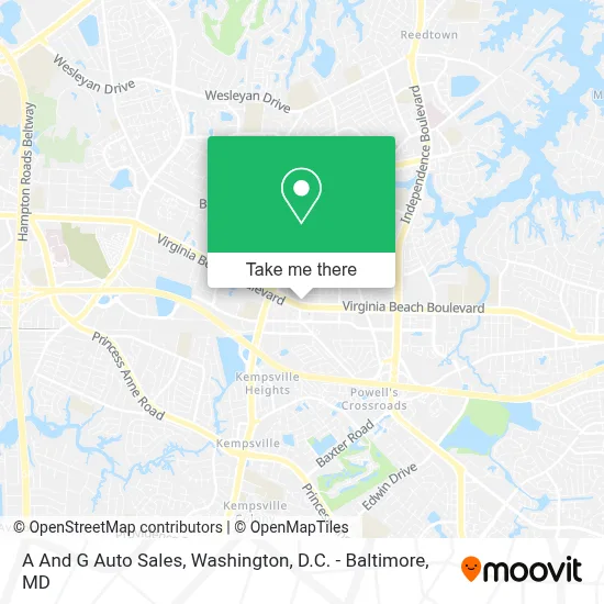 A And G Auto Sales map