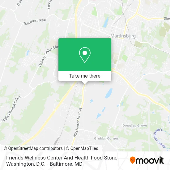 Friends Wellness Center And Health Food Store map