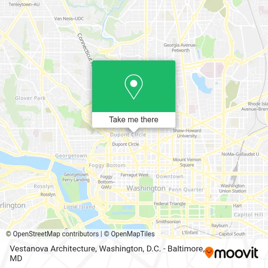Vestanova Architecture map