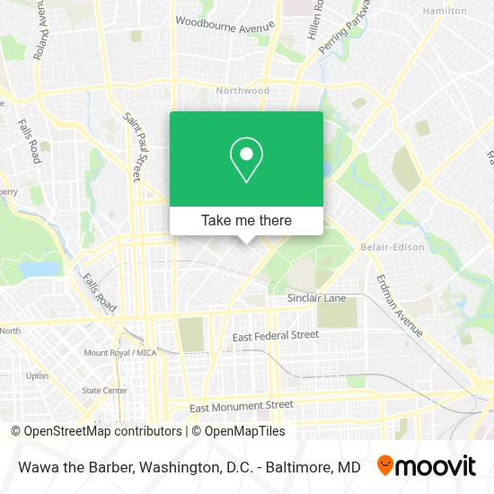 Wawa the Barber map