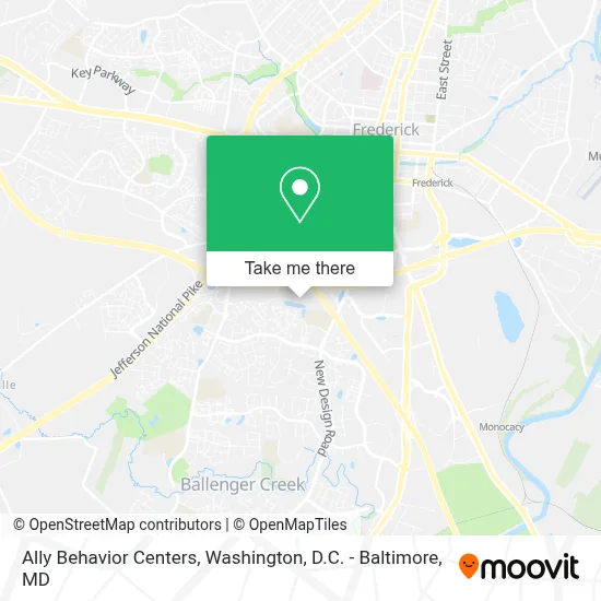 Ally Behavior Centers map