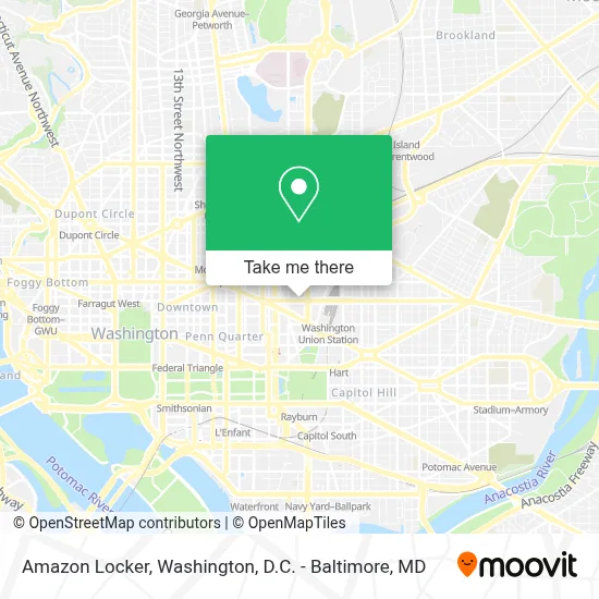 Amazon Locker map
