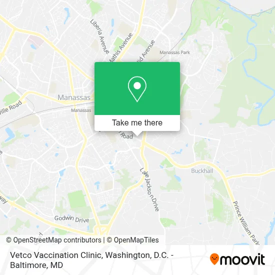 Vetco Vaccination Clinic map