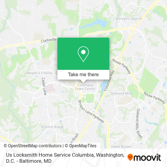 Us Locksmith Home Service Columbia map