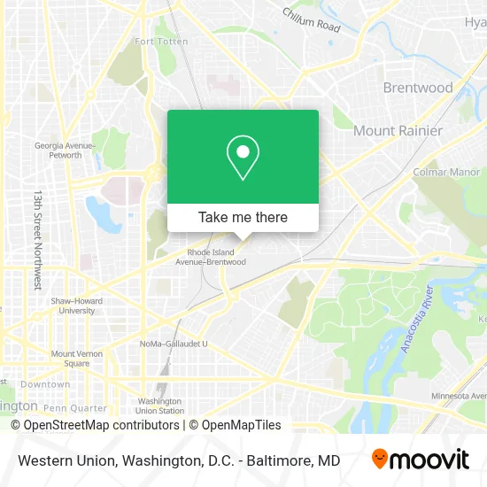 Western Union map