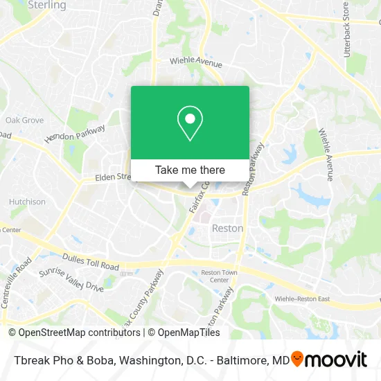 Tbreak Pho & Boba map
