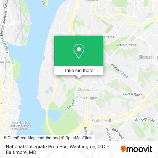 National Collegiate Prep Pcs map