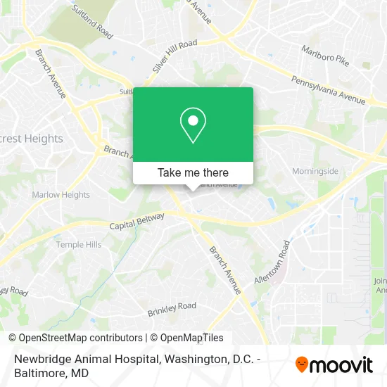 Newbridge Animal Hospital map
