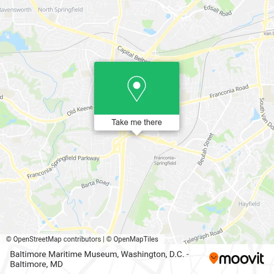Baltimore Maritime Museum map