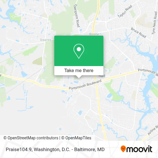 Praise104.9 map