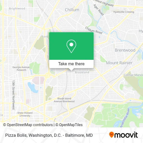 Pizza Bolis map