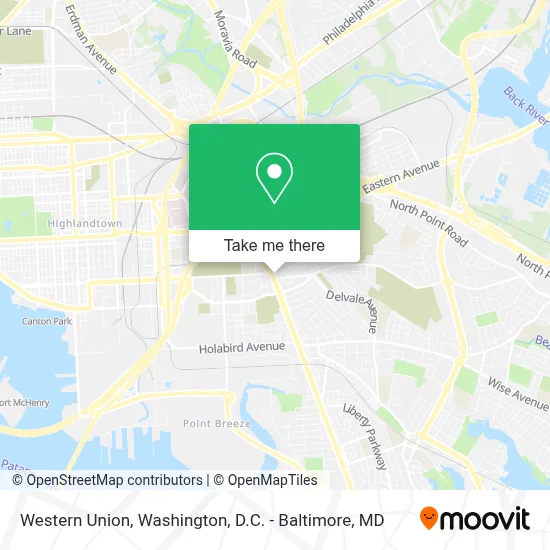 Western Union map