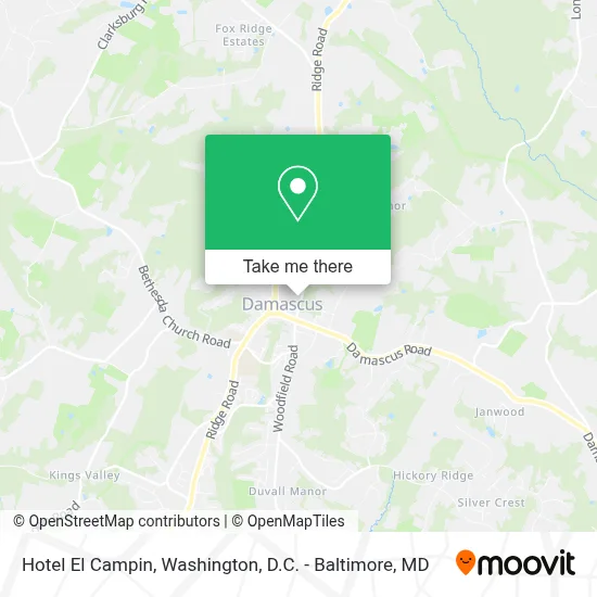 Hotel El Campin map