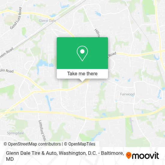Glenn Dale Tire & Auto map