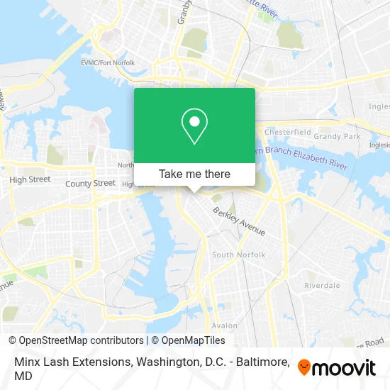 Minx Lash Extensions map