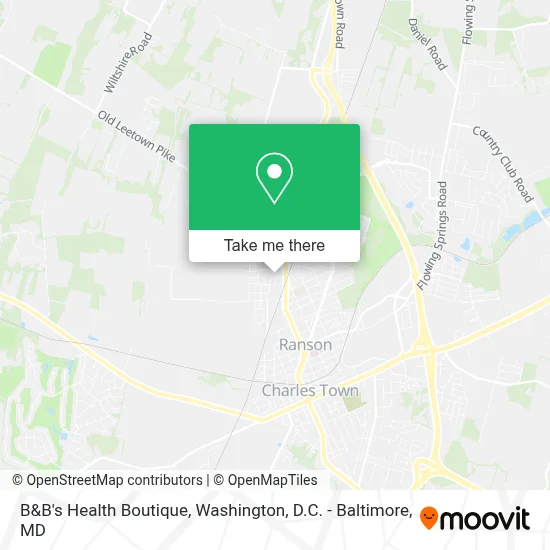B&B's Health Boutique map