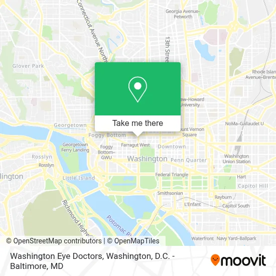 Washington Eye Doctors map