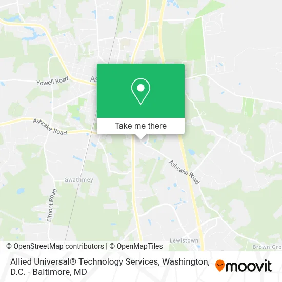 Allied Universal® Technology Services map