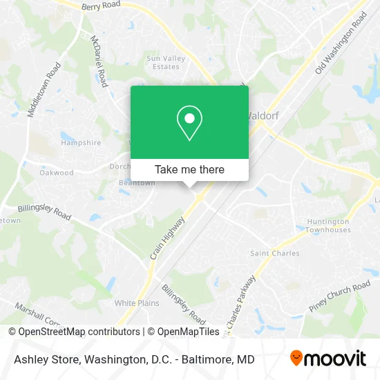 Ashley Store map