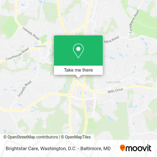 Brightstar Care map