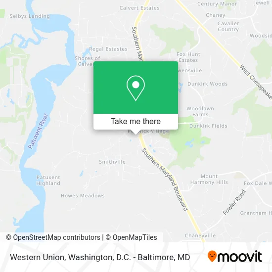 Western Union map