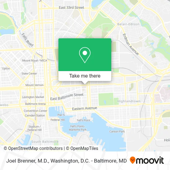 Joel Brenner, M.D. map