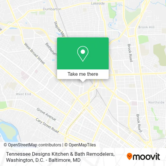 Tennessee Designs Kitchen & Bath Remodelers map