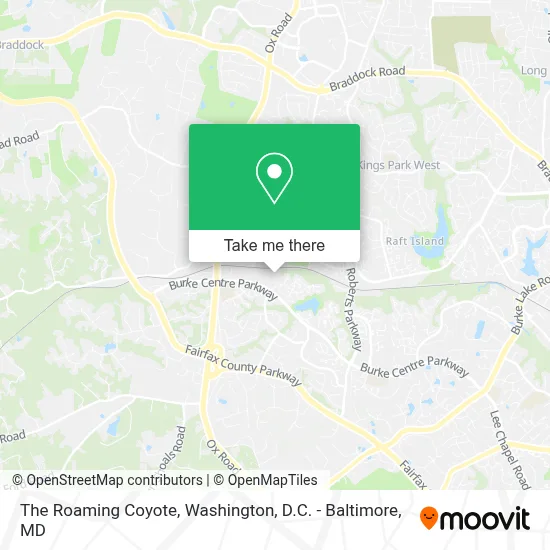 The Roaming Coyote map