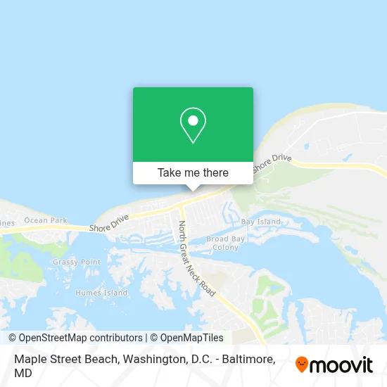 Maple Street Beach map