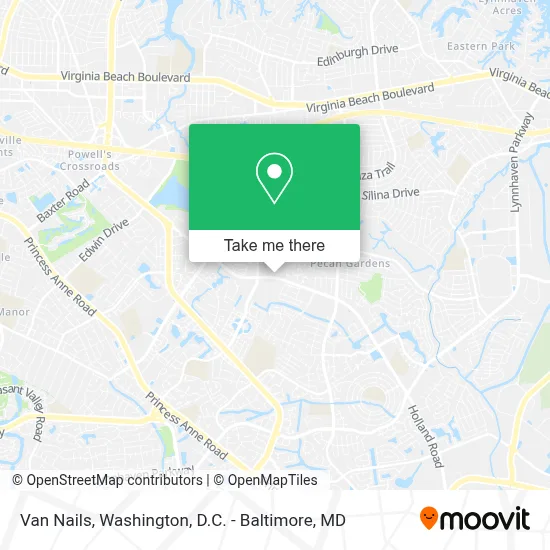 Van Nails map