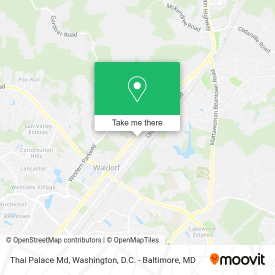 Thai Palace Md map