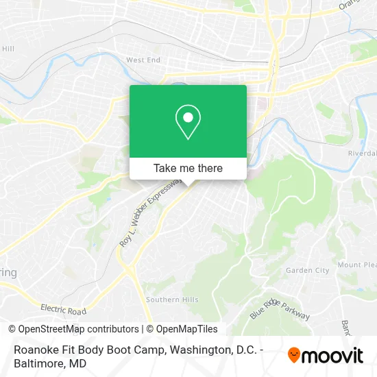 Roanoke Fit Body Boot Camp map
