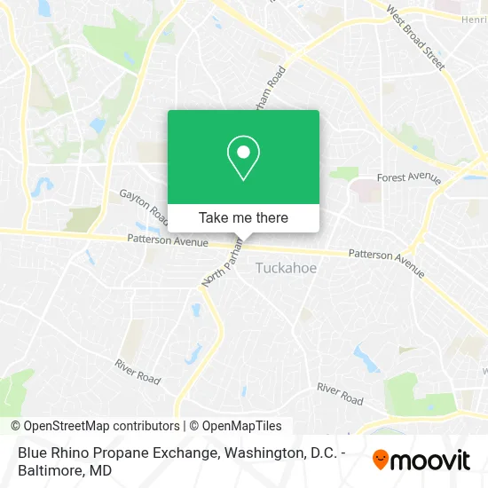 Blue Rhino Propane Exchange map