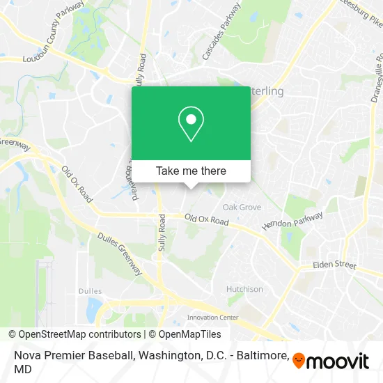 Nova Premier Baseball map