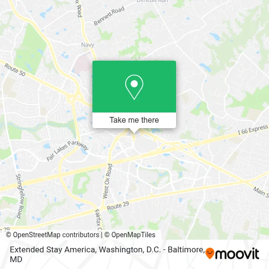 Extended Stay America map