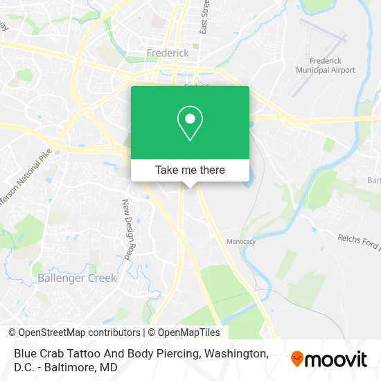 Blue Crab Tattoo And Body Piercing map