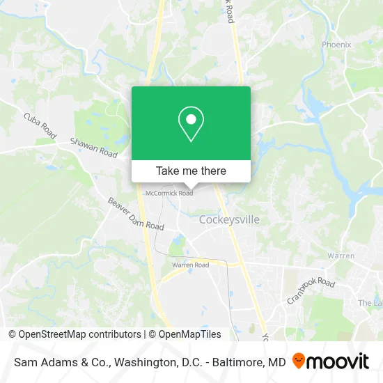 Sam Adams & Co. map