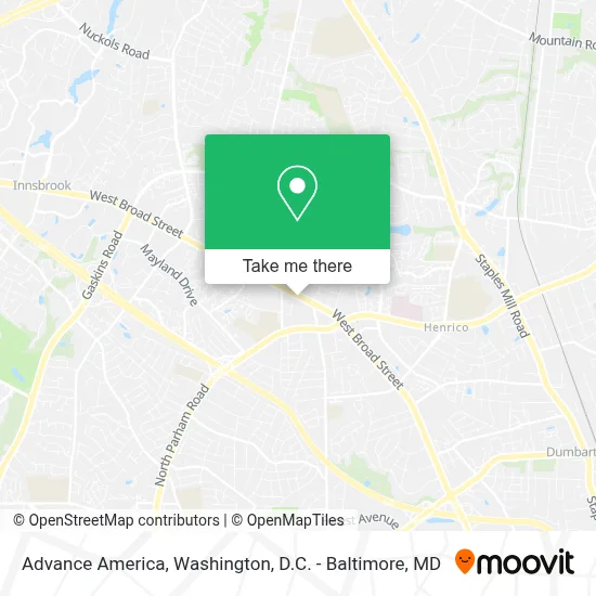 Advance America map