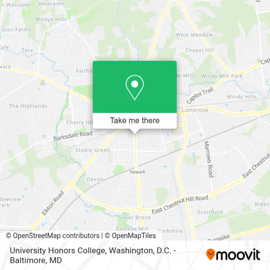 University Honors College map