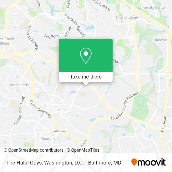 The Halal Guys map