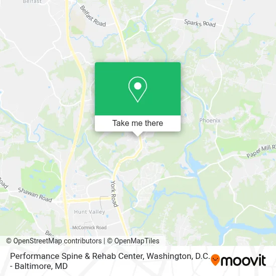 Performance Spine & Rehab Center map