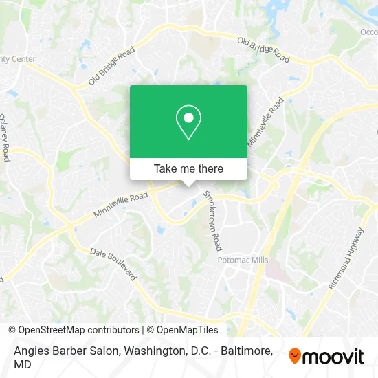 Angies Barber Salon map
