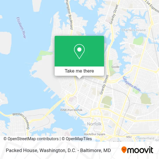 Packed House map
