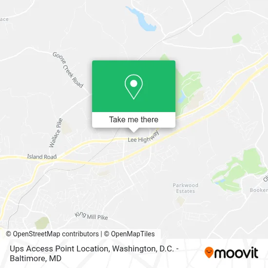 Ups Access Point Location map