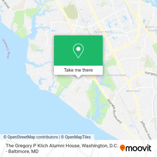 The Gregory P Klich Alumni House map