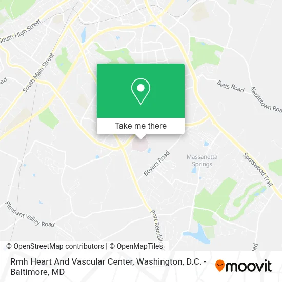 Rmh Heart And Vascular Center map