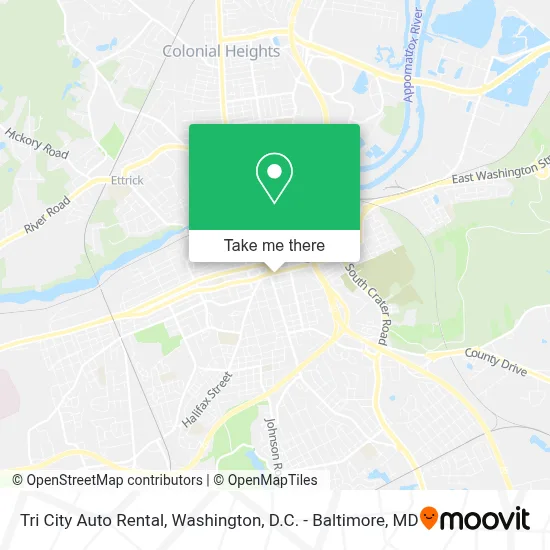 Tri City Auto Rental map